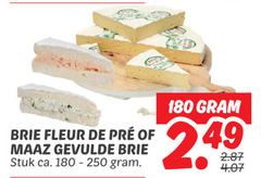  180 brie fleur gevulde stuk ca. 
