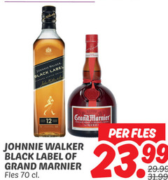  johnnie walker grand marnier likeur whisky 12 black label john grana fles 