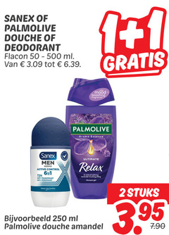  sanex palmolive deodorant douchegel 1 2 250 douche flacon ml with mood boosting fragrance aroma essence men dermo active control 72h anti transpirant anti-perspirant ultimate relax calming lavender shower gel keeps skin healthy amandel stuks 