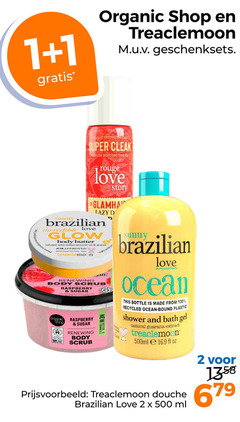  1 2 20 100 500 organic shop treaclemoon geschenksets super clean beauty rouge love story lazy brazilian incredible glow body butter approved scrub raspberry sugar new ocean this bottle from recycled bound plastic shower and bath gel natural guarana extract 500ml oz douche ml 