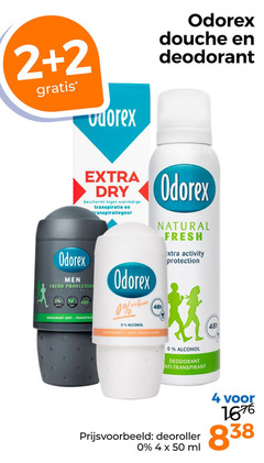  2 4 odorex douche deodorant dry beschermt overmatige men fresh protection transpiratie perfume natural activity anti transpiral alcohol transpirant nti deoroller 