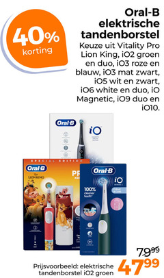 klik op dit plaatje voor een vergroting en voor vergelijkbare aanbiedingen gerelateerd aan
2 40 100 oral b elektrische tandenborstel vitality pro king groen duo roze blauw mat zwart wit white magnetic edition ob cleaner series clean care 2 40 100 oral b elektrische tandenborstel vitality pro king groen duo roze blauw mat zwart wit white magnetic edition ob cleaner series clean care