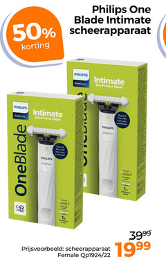  22 50 philips one blade intimate scheerapparaat oneblade skinprotect shave with skin protection trimming 1x protect hom tomb female 