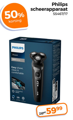  17 50 5000 philips scheerapparaat shaver series easy shave clean sa comfort blades wit dry arme contour 