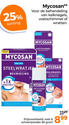  10 12 25 65 100 mycosan kalknagels voetschimmel wratten diabetici one off bevriezing precisie kwast verlichting jeuk voet schoen poeder kalknagel klinisch bewezen behandelset meerdere xl effectief schimmels www voeten droog verwijdert wortel 