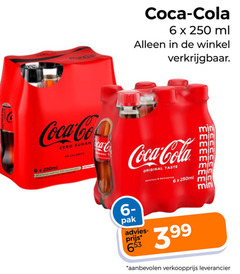  coca-cola cola 6 250 coca ml co zero sugar 250ml mini original taste refreshing min pak 