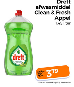  dreft afwasmiddel 379 clean fresh pomme appel liter 