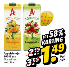  appelsientje fruitdrank 1 100 puur sap jus pur orange ongezoet pakken liter goudappeltje pomme pak 