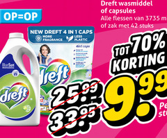  dreft wasmiddel 1 4 25 42 99 professional new caps fragrance less plastic 4in1 capsules flessen ml zak stuks 