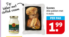 scones 4 tip clotted cream english pakken stuks pak 
