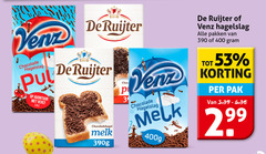  venz de ruijter hagelslag 3 400 1860 chocolade avontuur chocoladehagel melk 390g choc pakken pak 