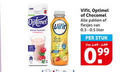  optimel drinkyoghurt framboos vifit aardbei chocomel pakken liter stuk 