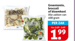  broccoli bloemkool 400 00 ge groentemix zakken zak 