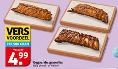 500 vers voordeel gegaarde spareribs bbq piri indisch 