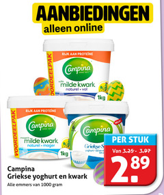  campina yoghurt kwark 10 1000 rijk anno milde naturel online griekse emmers volle 1kg hold stuk 