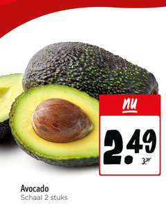  avocado 2 schaal stuks 