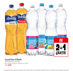  1 2 3 10 100 rivella original licht sprankelend cranberry koolzuur koolzuurvrij crystal clear framboos bosbes perzik citroen flessen 5 liter aanschaf combinaties let combinatie 