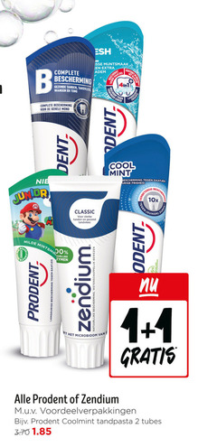  zendium prodent tandpasta 1 2 b bescherming tanden tandvlees wangen tong mond zinc dent bacterie frisse muntsmaak adem 4in1 suiker junior milde 00 gaatjes classic gezond cool mint urige bescherm 10x zuren natuurlijke wetenschappelijk bewezen coolmint tubes 