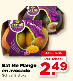  mango avocado 2 schaal stuks 