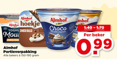  almhof vruchtenyoghurt toetje hoekje yoghurt choco balls nature mout perzik mara portieverpakking bekers slagroom original belgie beker 