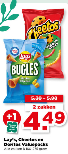  cheetos doritos lays zoutjes chips 2 party pack bugles nacho cheese flavour 1 messen zegel nibbit sticks zakken 