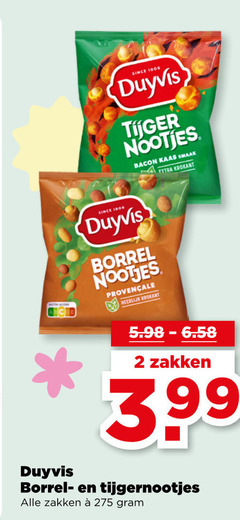  duyvis borrelnootjes 2 1806 since nootjes bacon kaas krokant borrel zakken tijgernootjes 