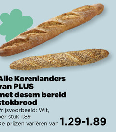  stokbrood korenlanders bereid wit stuk varieeren 