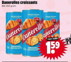  danerolles croissantdeeg 250 croissants blik fresh dough since 6x original douche croissant 