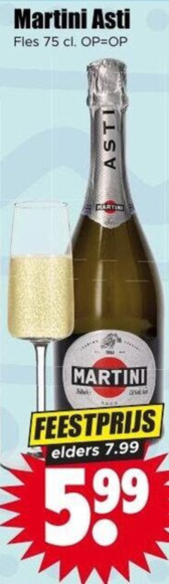  martini champagne sparkling wijn asti fles feestprijs elders 