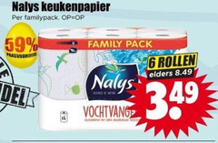  nalys keukenpapier 6 family pack paasvoordeel by super rollen elders 