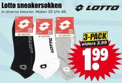  3 35 46 lotto sneakersokken kleuren maten pack elders 3.99 