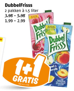  dubbelfrisss fruitdrank 1 2 pakken liter dubbel fris v.a. frisss perzik verfrissend 