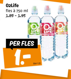  fruitdrank 750 fles ml life liter 