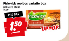 pickwick thee 20 rooibos variatie box pak stuks b 
