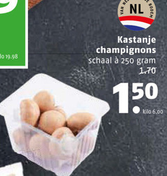  kastanjechampignons 150 250 nl bodem kastanje champignons schaal kilo 