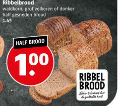  brood 100 ribbelbrood waldkorn grof volkoren donker gesneden ribbel krokant geribbelde korst 