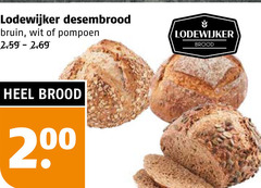  lodewijker brood 200 desembrood bruin wit pompoen 