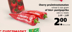  puntpaprika trostomaten 2 250 cherry pruimtrostomaten schaal bio zak stuks kilo v.a. 