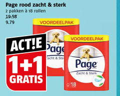  page toiletpapier 1 2 18 rood zacht pakken rollen 