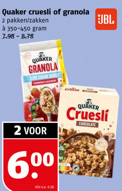 klik op dit plaatje voor een vergroting en voor vergelijkbare aanbiedingen gerelateerd aan
quaker cruesli 2 600 granola pakken zakken zero sugar kilo v.a. chocolate quaker cruesli 2 600 granola pakken zakken zero sugar kilo v.a. chocolate