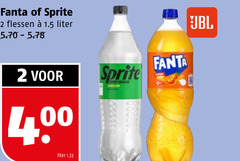  fanta sprite frisdrank 2 flessen liter 