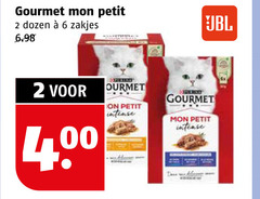  gourmet kattenvoer 2 6 petit dozen zakjes ion intense 