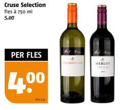  witte wijn rode 750 cruse selection fles ml liter merlot 