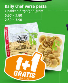  daily chef tagliatelle pasta 1 2 verse pakken 250 500 voordeel juin kilo v.a. 