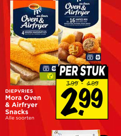  mora snacks 16 oven airfryer goudse kaassouffles diepvries soorten stuk 3.99 