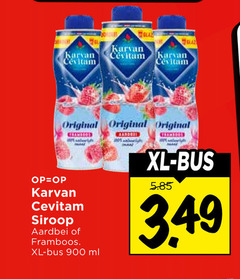  karvan cevitam limonadesiroop original xl bus siroop aardbei framboos ml 