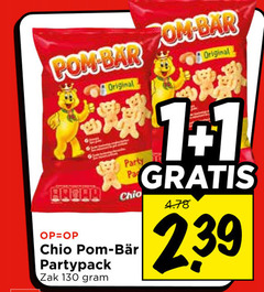  chio zoutjes 1 pom bar original party bear partypack zak 