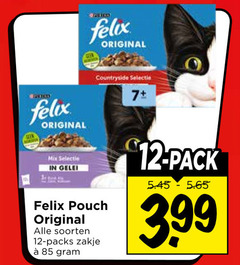  felix kattenvoer 12 original 7 mix gelei pouch soorten zakje pack 3.99 