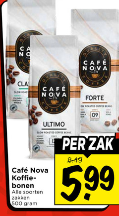  cafe nova koffiebonen 500 mcafee gemailleerd forte roasted coffee beans you ultimo koffie bonen soorten zakken zak 