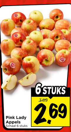  pink lady appels 6 schaal stuks 2 69 